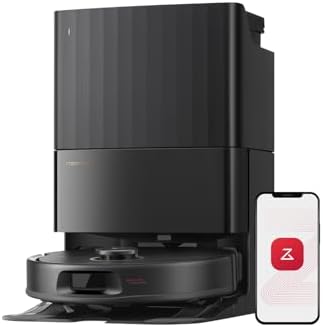 roborock Robotický vysavač Qrevo S Pro s funkcí vytírání, vylepšený QV 35A, 18 500 Pa, 75 °C, čištění horkou vodou, systém Anti-Tangle System, vyhýbání se překážkám Reactive Tech, dokovací stanice