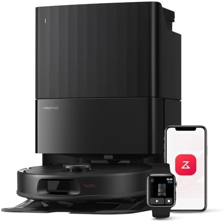 roborock Robotický vysavač Qrevo S Pro s funkcí vytírání, vylepšený QV 35A, 18 500 Pa, 75 °C, čištění horkou vodou, systém Anti-Tangle System, vyhýbání se překážkám Reactive Tech, dokovací stanice